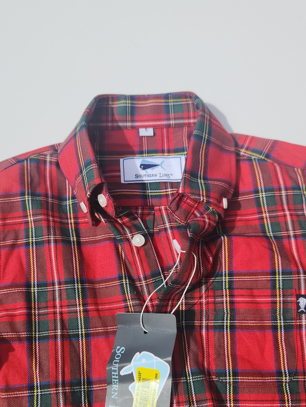 SOUTHERN LURE Red Plaid Button-Down Shirt